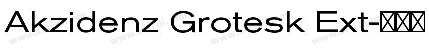 Akzidenz Grotesk Ext字体转换